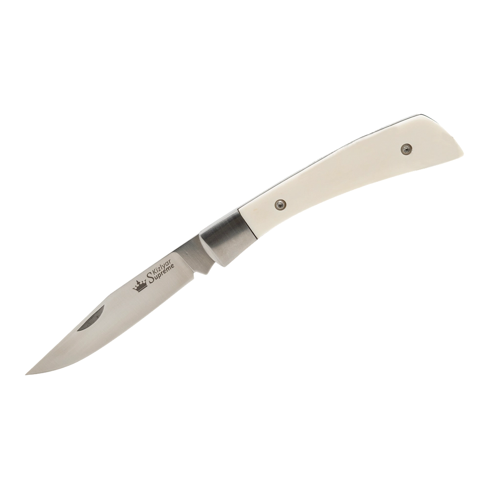 Нож складной Kizlyar Supreme Gent, 440C S BNH (Satin, Bone Handle). Фото №1