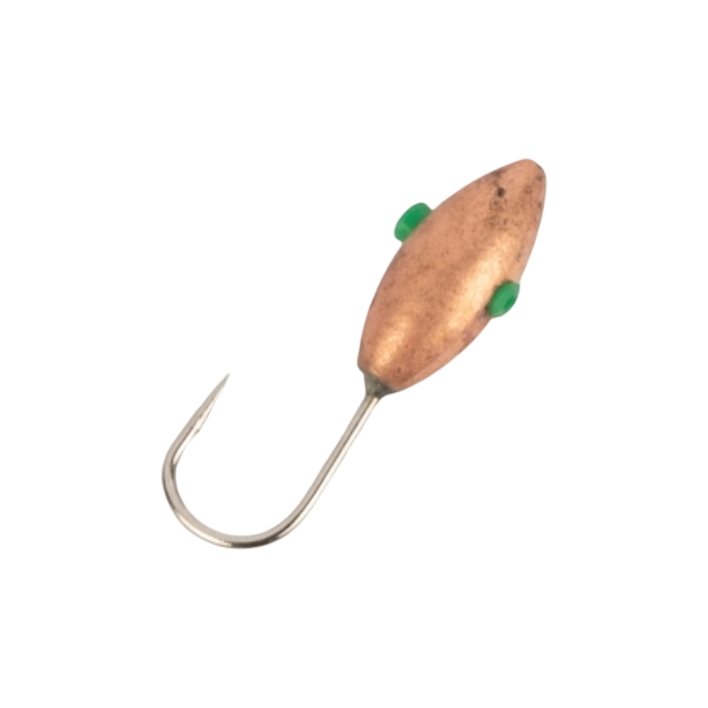 Мормышка вольфрамовая Овсинка d3,0 вес 0,65гр, цвет (медь), упак. 10шт. Фото №2