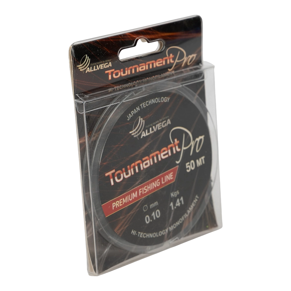 Леска ALLVEGA "Tournament pro" 0.10мм (50м) (1,41кг)  (прозрачная) (TPRO5010). Фото №2
