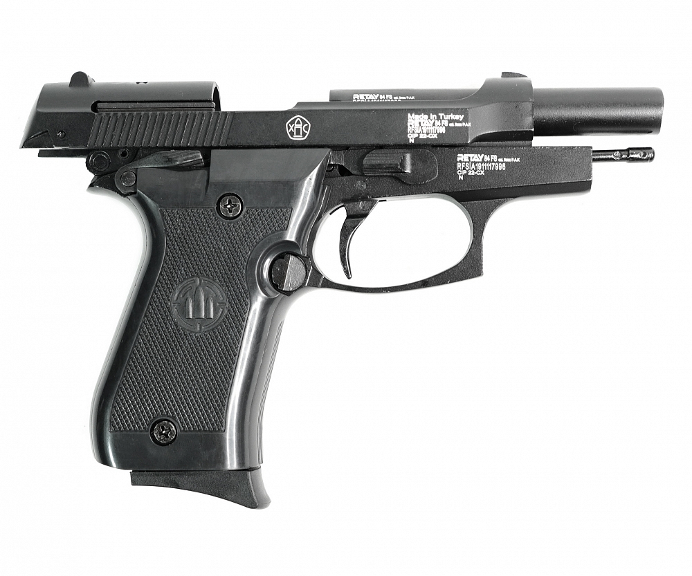 Пистолет охолощенный RETAY MOD84, (Beretta), Черный, калибр 9mm. P.A.K. Фото №5 Пистолет охолощенный RETAY MOD84, (Beretta), Черный, калибр 9mm. P.A.K. Фото №5