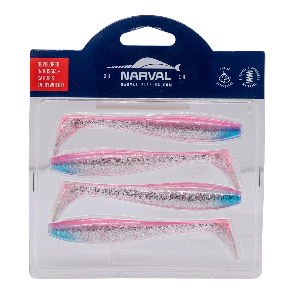 Мягкие приманки Narval Choppy Tail 12cm #027-Ice Pink (4шт/уп). Фото №1 Мягкие приманки Narval Choppy Tail 12cm #027-Ice Pink (4шт/уп). Фото №1