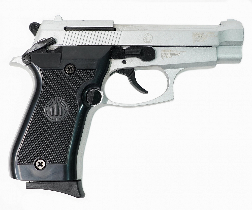 Пистолет охолощенный RETAY MOD84, (Beretta), Хром, калибр 9mm. P.A.K. Фото №1