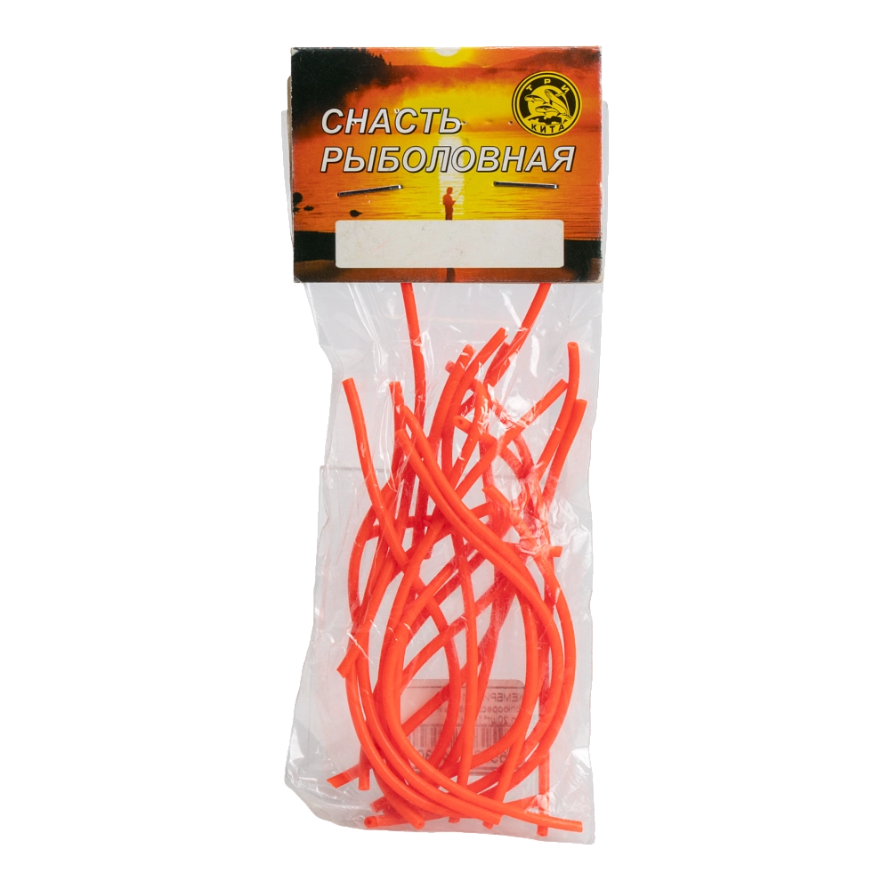 КЕМБРИК  d1,0*2,0 флуоресцентный красный (уп.20шт*10см) (Три кита). Фото №1