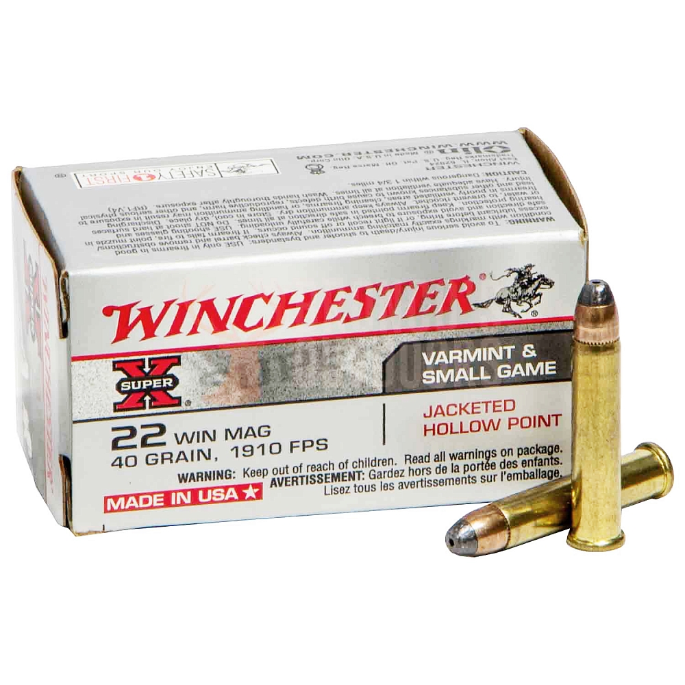 Патрон нарезной WINCHESTER калибр 22 Mag JHP 40 grn. (в пачке 50 шт.). Фото №2 Патрон нарезной WINCHESTER калибр 22 Mag JHP 40 grn. (в пачке 50 шт.). Фото №2