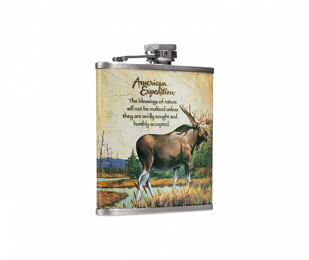 Фляжка Лось 210мл (А01-3). Фото №2 Фляжка Лось 210мл (А01-3). Фото №2
