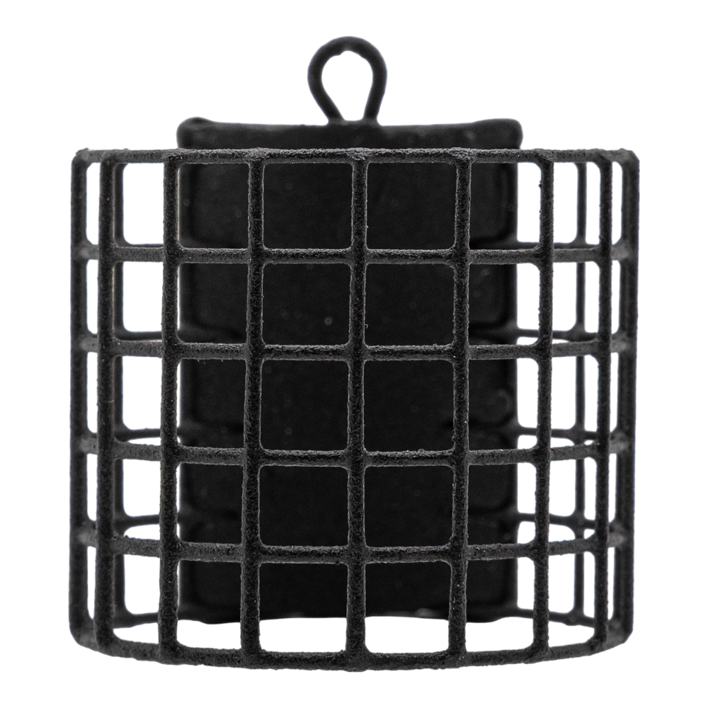 Груз-кормушка металлическая X-FEEDER ME BATMAN M GRID 060 г (30 мл, цвет Matt Black, сварная сетка). Фото №3