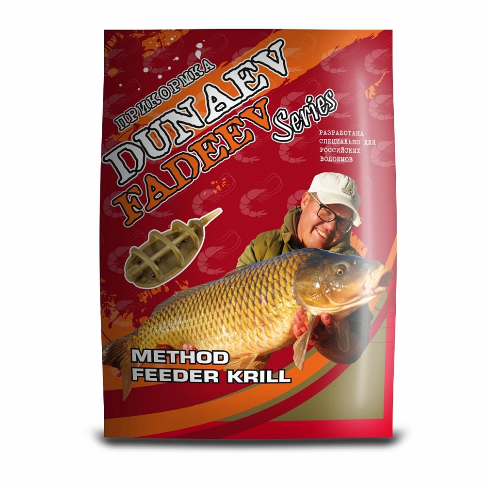 Прикормка "DUNAEV-FADEEV" 1кг Method Feeder Krill. Фото №1