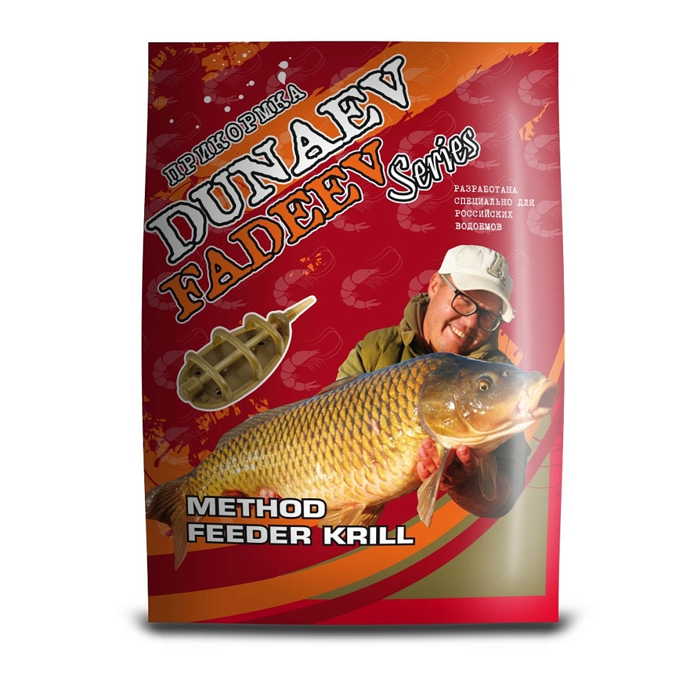 Прикормка "DUNAEV-FADEEV" 1кг Method Feeder Krill. Фото №2
