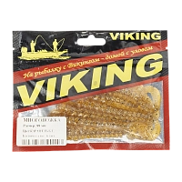 Резина съедобная виброхвост VIKING серия Многоножка 88 мм, карамель бл (6 шт.)