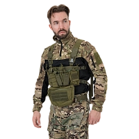 Изображение к отзыву на Разгрузка Remington нагрудная тактическая с подсумкой Rifle Tactical Vest Army Green