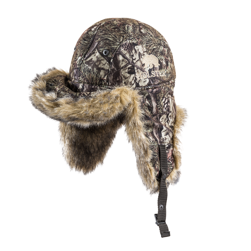 Шапка ушанка Хольстер / алова / зеленые шишки ((61-62)). Фото №2