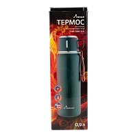 Термос (T-KD-7030-0.9) 900ML хаки (пробка-ситечко, крышка-кружка, ремешок) TONAR