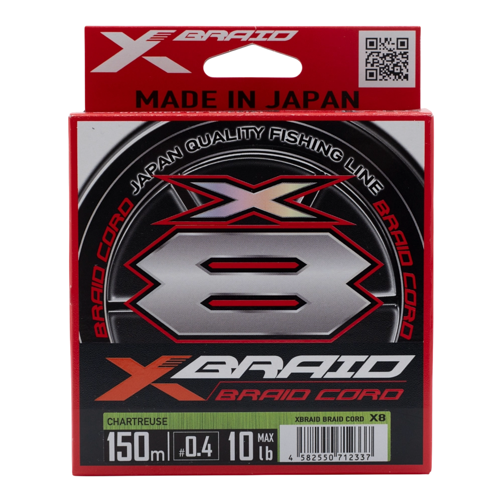 Плетеный шнур YGK X-Braid Braid Cord X8 150м, #0.4, 10lb. Фото №1