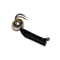 Мормышка вольфрамовая Trye Weight черная "Гвоздешарик" d1,5мм шарик, никель (10шт)