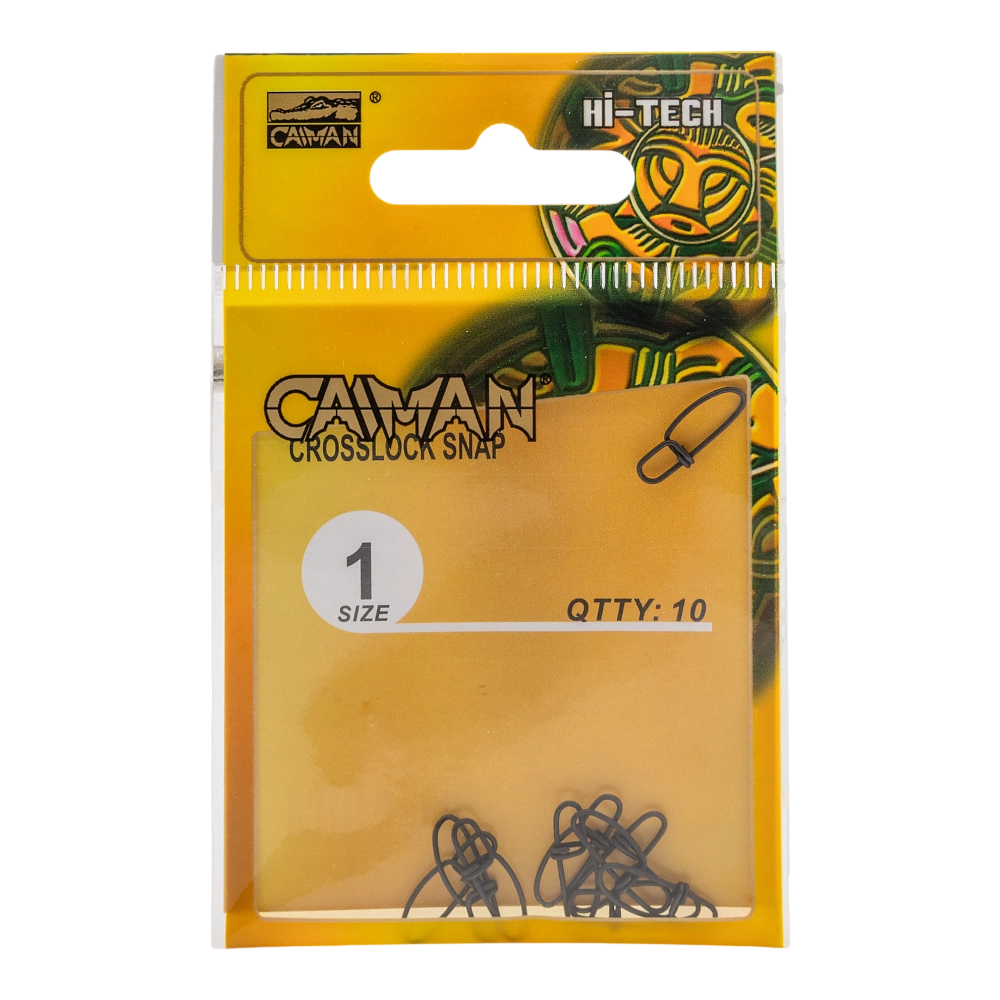 Застёжка Caiman 216030 Black mat #1 (10шт.упак). Фото №3