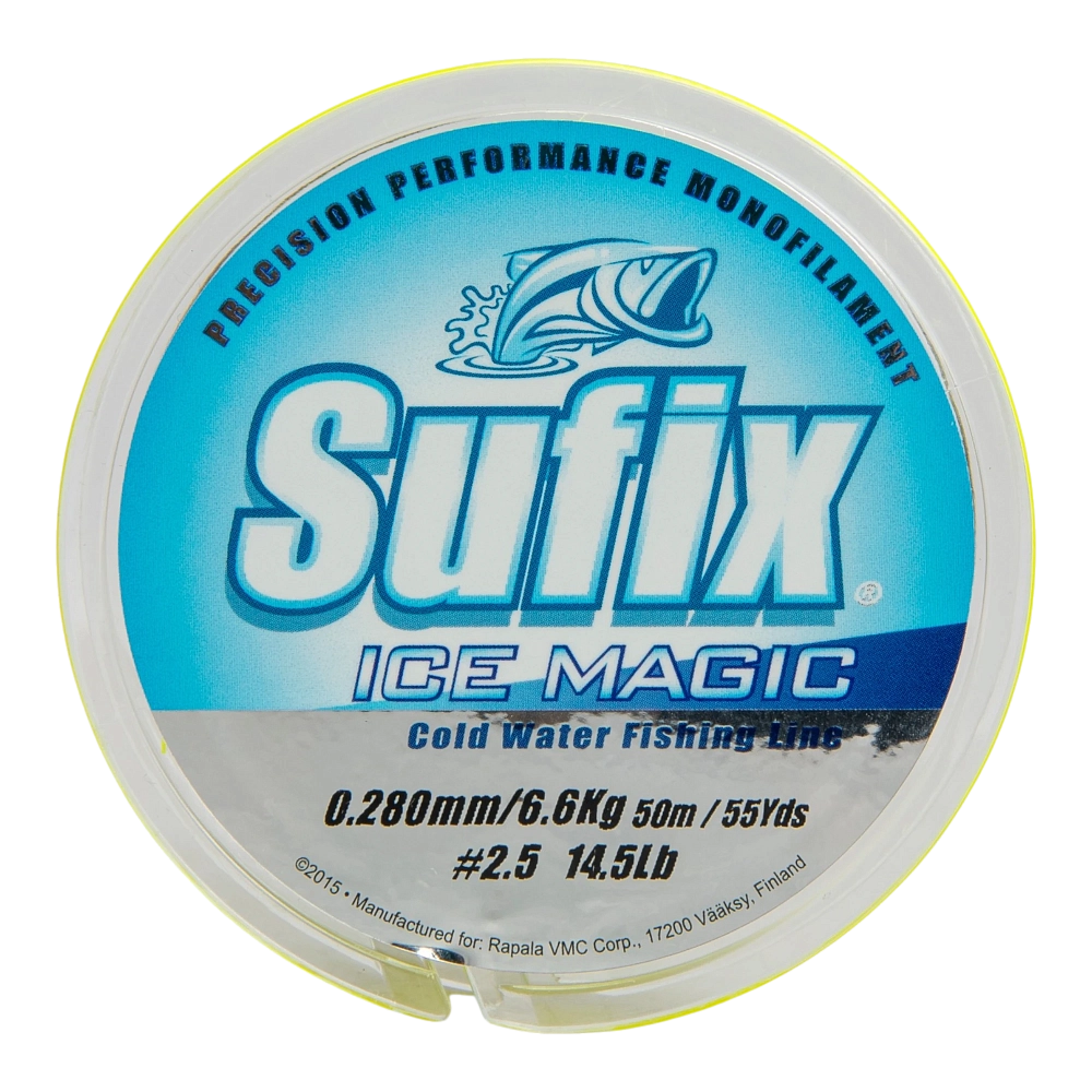 Леска зимняя SUFIX Ice Magic 50 м желтая 0,280 мм 6,6 кг. Фото №2 Леска зимняя SUFIX Ice Magic 50 м желтая 0,280 мм 6,6 кг. Фото №2
