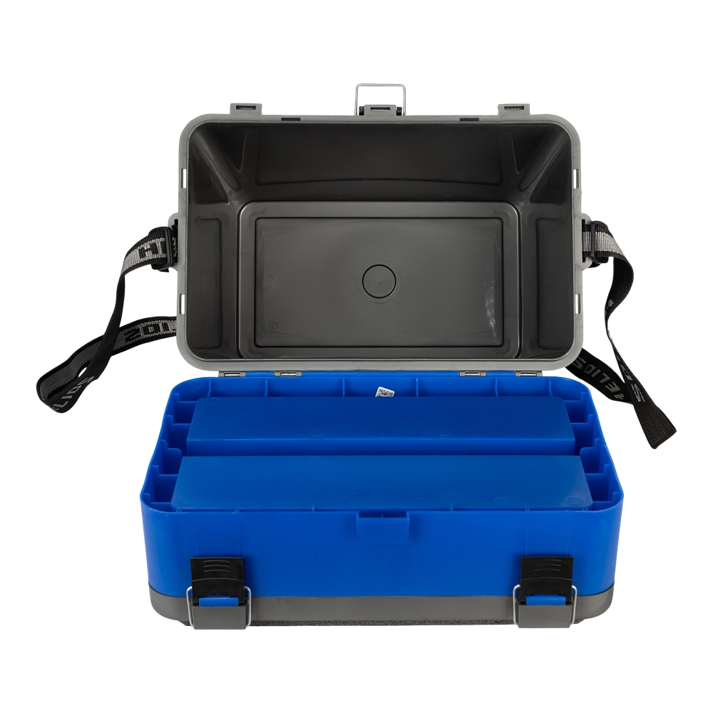 Ящик рыболовный зимний серый/синий Helios (HS-IB-19-GB). Фото №4