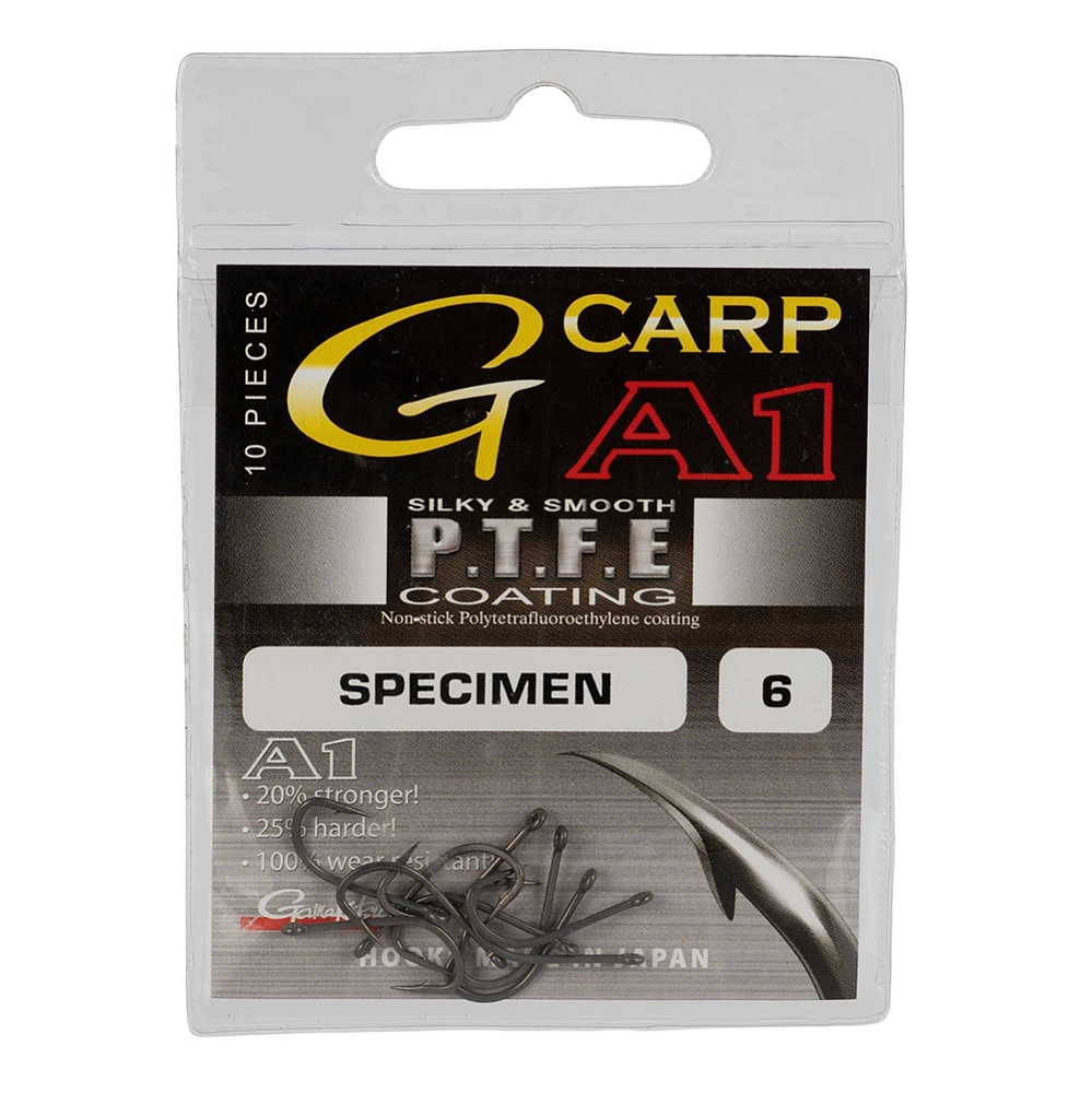 Крючок Gamakatsu A-1 G-Carp Specimen PTFE №06. Фото №1 Крючок Gamakatsu A-1 G-Carp Specimen PTFE №06. Фото №1