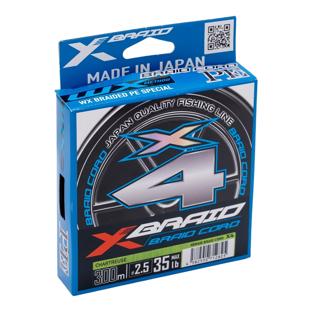 Плетёный шнур YGK X-Braid Braid Cord X4 300м #2.5-35lb. Фото №1 Плетёный шнур YGK X-Braid Braid Cord X4 300м #2.5-35lb. Фото №1