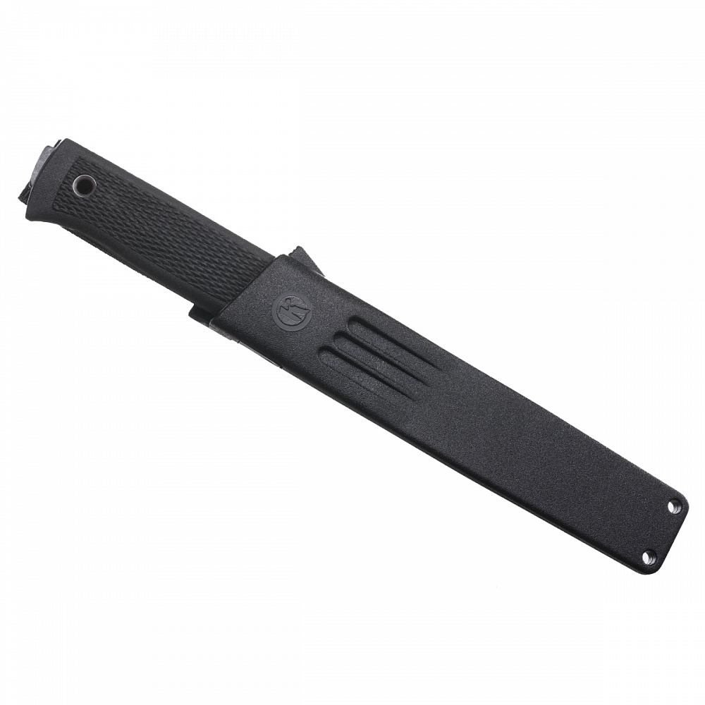 Нож Руз черный, эластон, без гарды, пластик. Фото №4