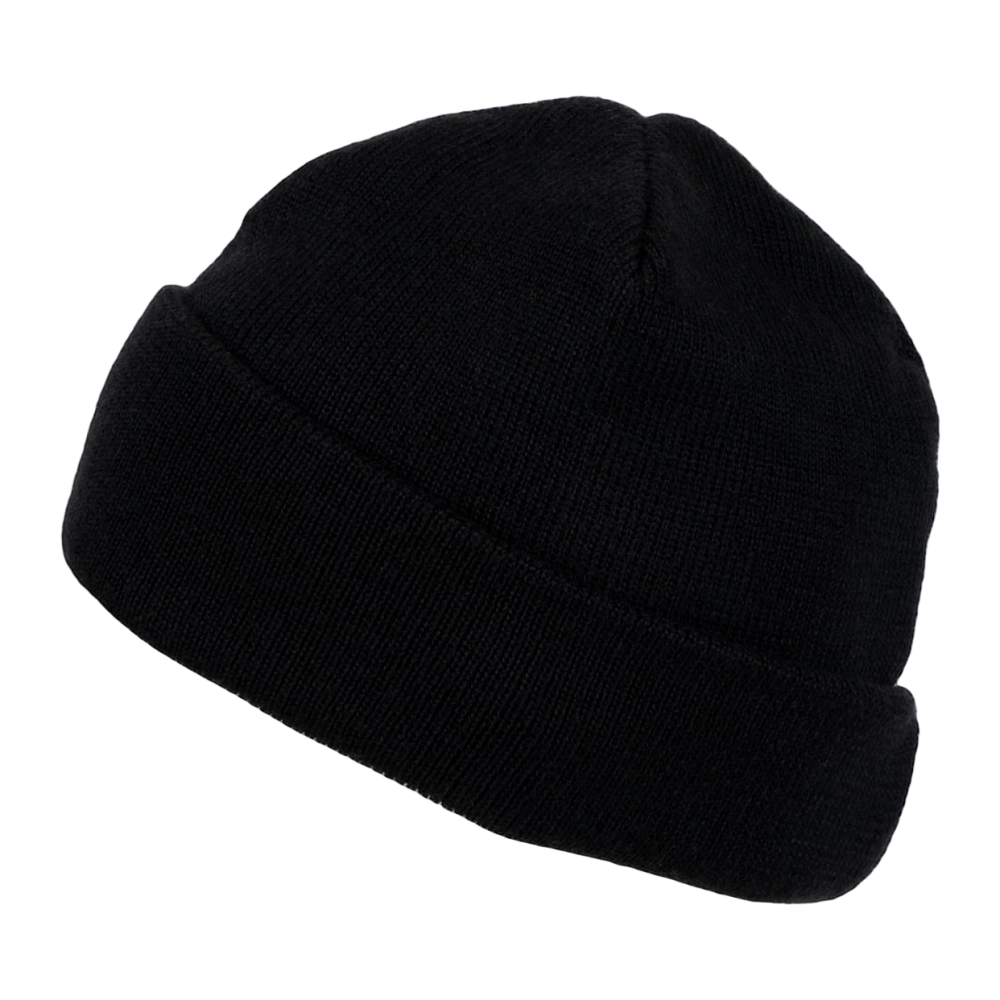 Шапка "Спортивная" (п/шерсть, черный) (58-59) (Хольстер). Фото №2