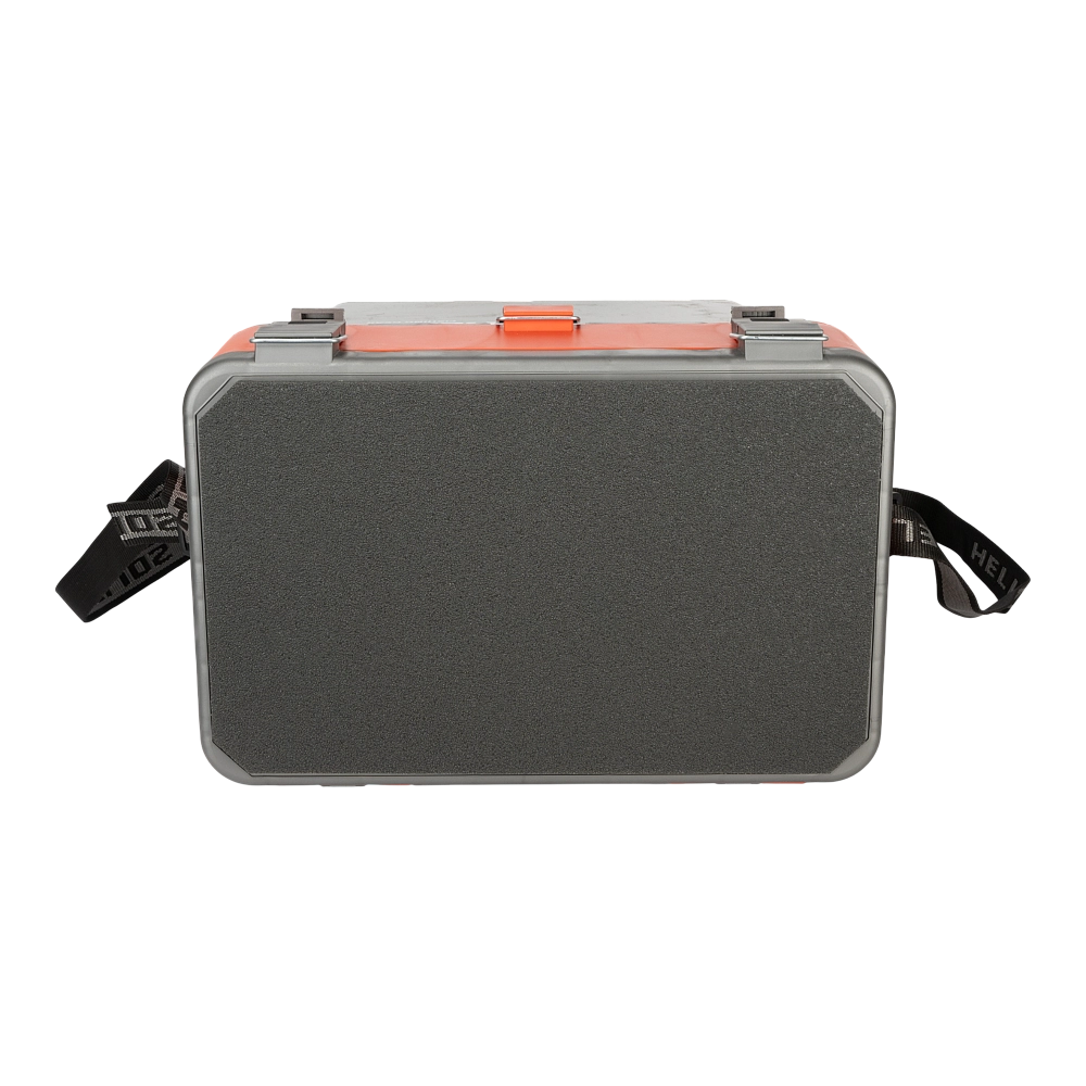 Ящик рыболовный зимний серый/оранжевый Helios (HS-IB-19-GO). Фото №3