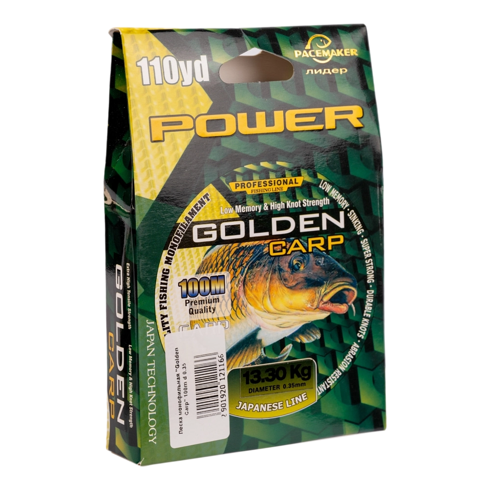 Леска монофильная "Golden Carp" 100m d 0.35. Фото №1