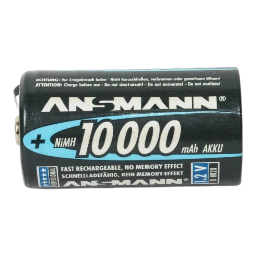 Аккумулятор D (R20) Ansmann 1000 mAh 1,2v. Фото №2