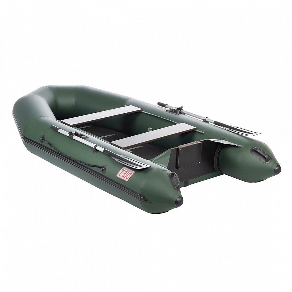 Лодка надувная ПВХ Капитан Т310 (киль+пол) зеленая. Фото №1