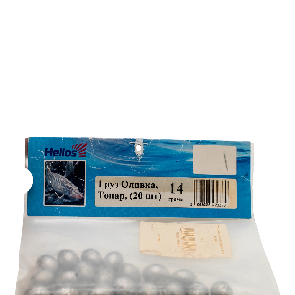 Груз оливка скользящий  14 г Тонар. Фото №1