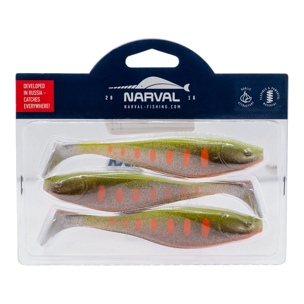 Приманка силиконовая Narval Commander Shad 140мм, (3шт. упак.) цвет (#032) Motley Fish. Фото №1 Приманка силиконовая Narval Commander Shad 140мм, (3шт. упак.) цвет (#032) Motley Fish. Фото №1