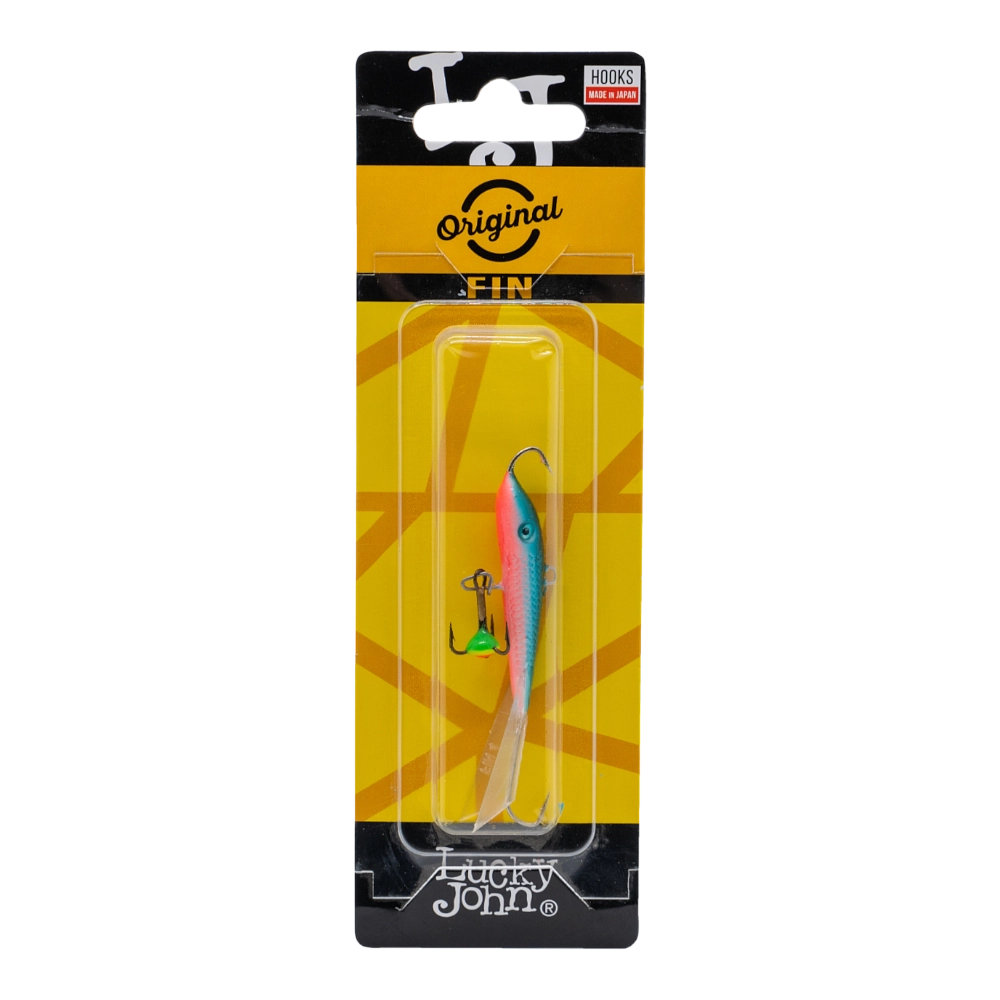 Балансир Lucky John FIN 60мм, 11гр, цвет (54) с тройником. Фото №1