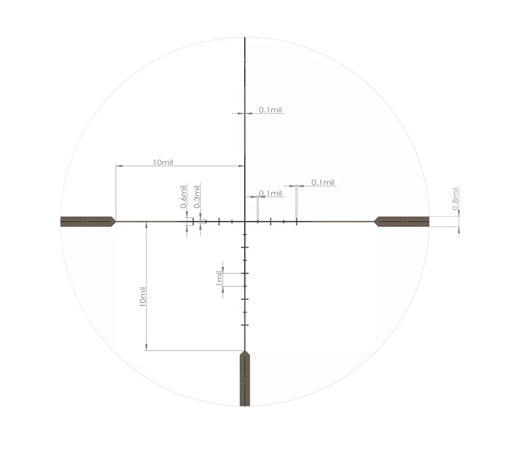 Прицел оптический ARTELV CRS 1-10x28 SFP, 34mm, с подсветкой. Фото №5 Прицел оптический ARTELV CRS 1-10x28 SFP, 34mm, с подсветкой. Фото №5