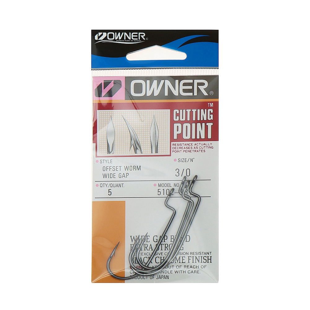 Крючок Owner № 5102BC №1/0 (6шт.) . Фото №2