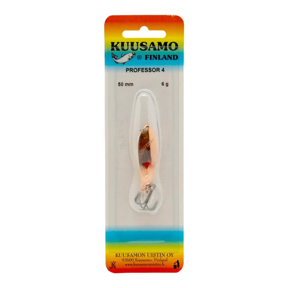 Блесна колеблющаяся Kuusamo Professor 4, 50мм, 6гр, цвет (C-S). Фото №1 Блесна колеблющаяся Kuusamo Professor 4, 50мм, 6гр, цвет (C-S). Фото №1