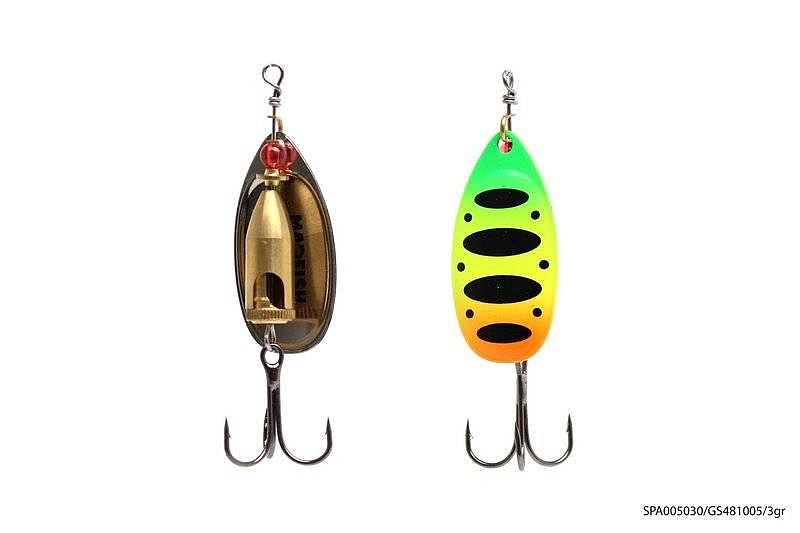 Блесна вращающаяся MADFISH Taimen 3г, цвет GS481005. Фото №1