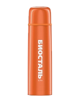 Термос BIOSTAL узкое горло с кнопкой цветной оранжевый NB-500 C-O