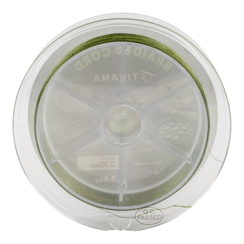 Шнур плетеный Tirana Folk Cord X4 PE 100м, d0,10 (green). Фото №4