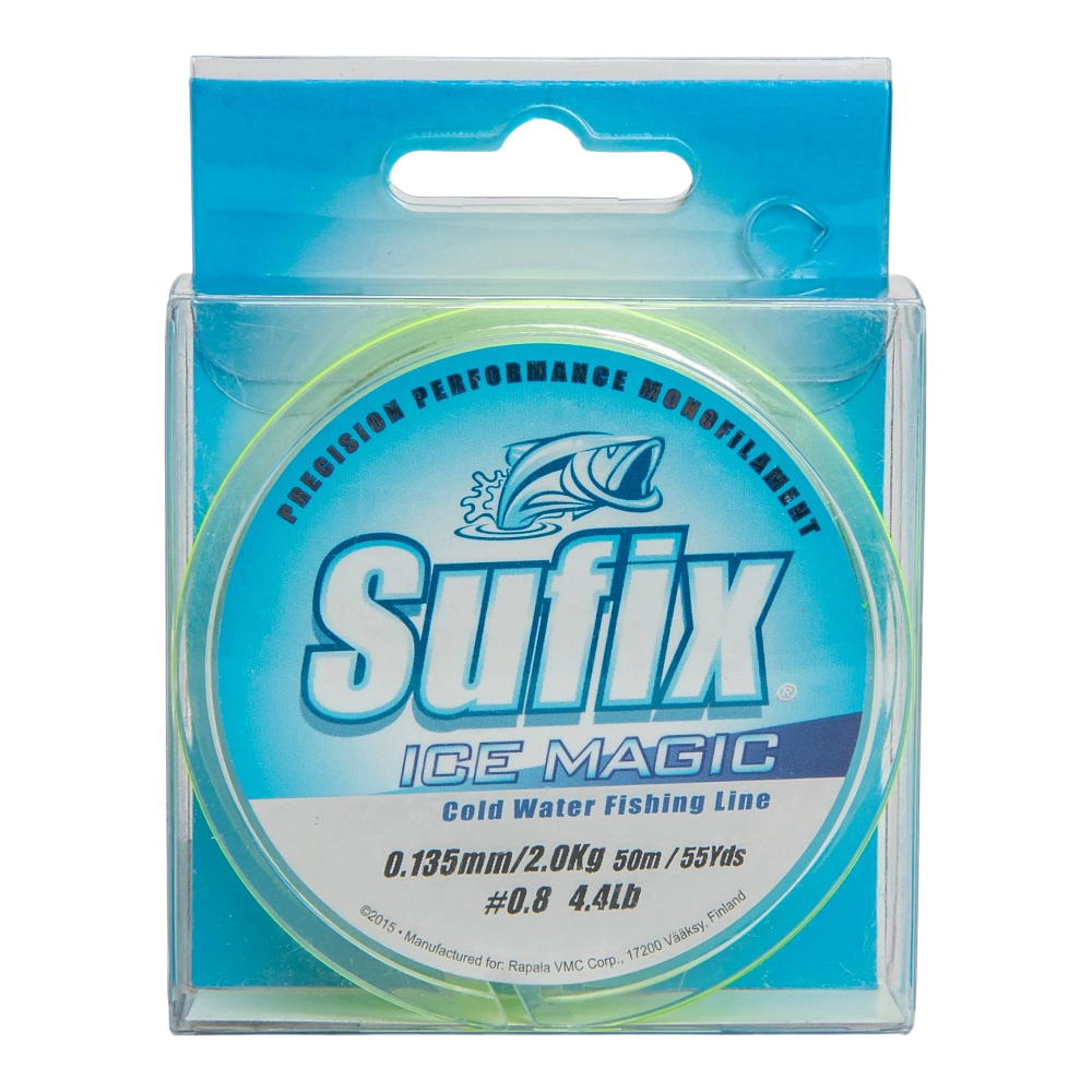 Леска зимняя SUFIX Ice Magic 50 м желтая 0,135 мм 2,0 кг. Фото №1 Леска зимняя SUFIX Ice Magic 50 м желтая 0,135 мм 2,0 кг. Фото №1