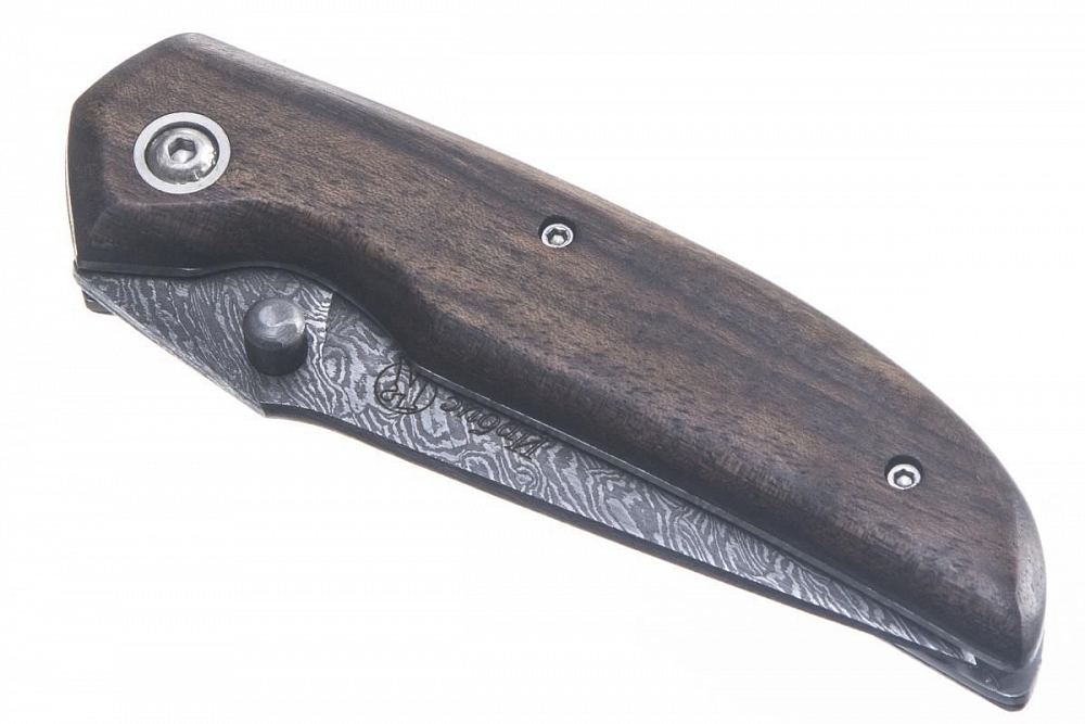Нож Кизляр "Ирбис" (дерево-орех) , дамасская сталь. Фото №3