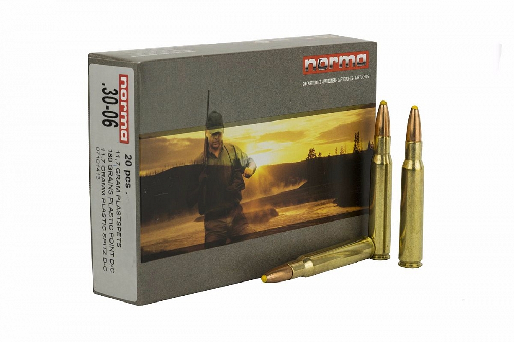 Патрон нарезной NORMA калибр 30-06 SPRG Plastiс Point 11,7 гр. 180 grn. (в пачке 20 шт.). Фото №2