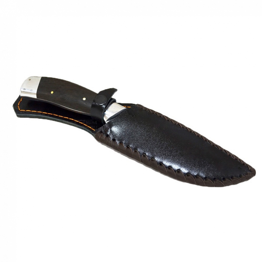 Нож МС Путник, клинок Х12МФ, кованая сталь ц/м.+ шкуросъем, рукоять венге. Фото №4