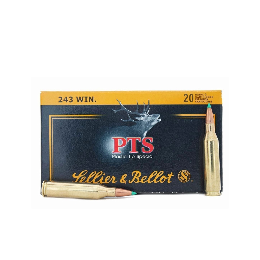 Патрон нарезной SELLER&BELLOT калибр 243 WIN SP PTS Hornady 6,1 гр. (в пачке 20 шт.). Фото №2