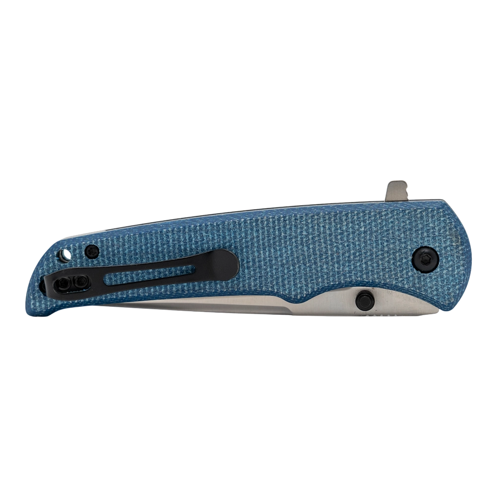 Нож складной Boker Magnum Bluejay сталь 440A, рукоять Blue Micarta. Фото №4