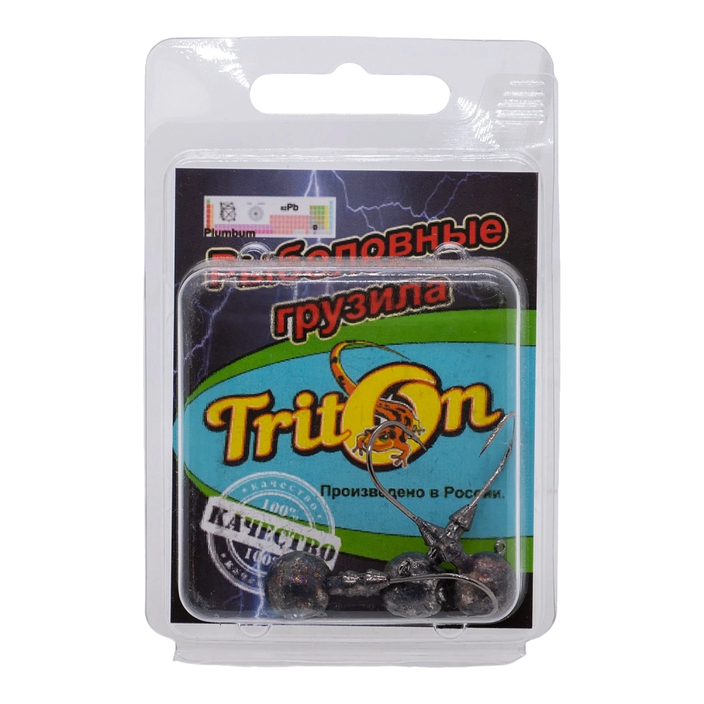 Джиг Головка Gamakatsu №1/0 никель 8гр TritOn (уп. 3шт). Фото №1