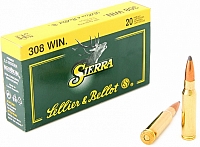 Патрон нарезной SELLER&BELLOT калибр 308 WIN SIERA SBT GK 11,7 гр. (в пачке 20 шт.)