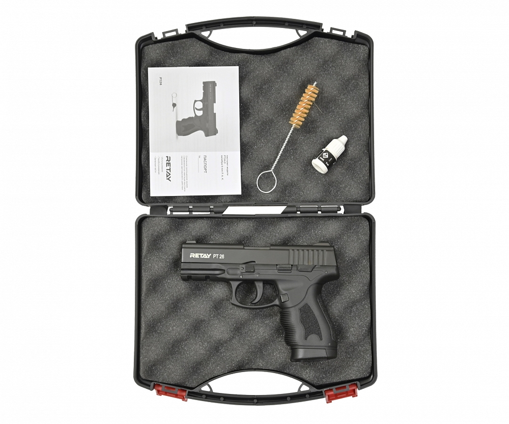 Пистолет охолощенный RETAY PT26, черный, калибр 9mm. P.A.K. Фото №6