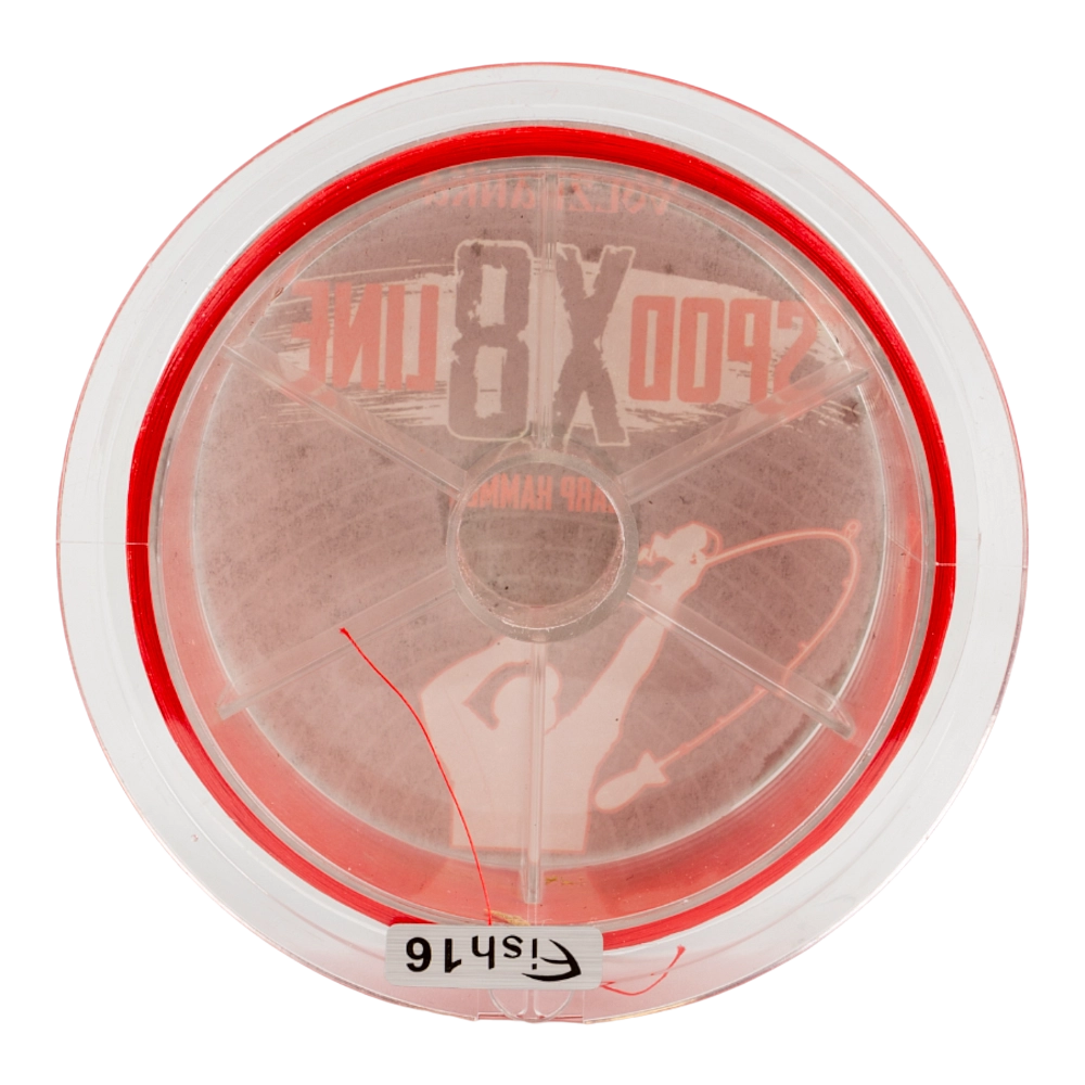 Шнур плетеный Волжанка Carp Hammer "Spod Line X8" 300м/0.16мм 16LB цв. красный. Фото №4 Шнур плетеный Волжанка Carp Hammer "Spod Line X8" 300м/0.16мм 16LB цв. красный. Фото №4