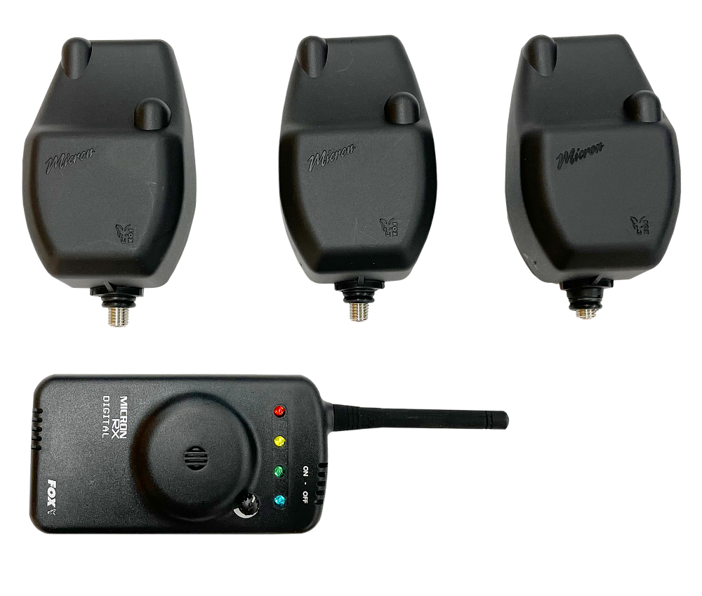 Набор электронных сигнализаторов поклевки с радиоканалом (в кейсе) RX Micron 3 Rod . Фото №1 Набор электронных сигнализаторов поклевки с радиоканалом (в кейсе) RX Micron 3 Rod . Фото №1