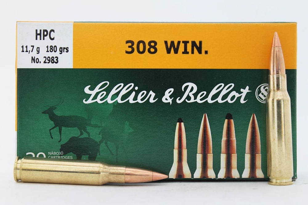 Патрон нарезной SELLER&BELLOT калибр 308 WIN HPС 11,7 гр. (в пачке 20 шт.). Фото №2